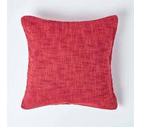 HOMESCAPES Housse de Coussin Terracotta en Coton, Collection Nirvana, Housse de Coussin 45 x 45 cm
