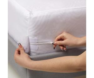 HOMESCAPES Housse de Matelas 120x190 cm avec Fermeture éclair - Protège Matelas imperméable hypoallergénique, Anti acariens et Lavable en Machine - Bonnet 30 cm