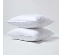 HOMESCAPES Lot de 2 oreillers en Microfibre, Oreiller 60x70 cm, Oreillers synthétiques hypoallergénique antiacariens