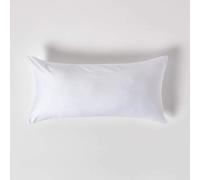 HOMESCAPES Lot de 2 Taie d’Oreiller 40x80 cm en 100% Coton Bio 400 Fils Coloris Blanc