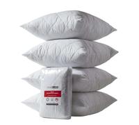 HOMESCAPES Lot de 4 Protège oreillers en Polycoton, sous-taies d’Oreiller 60x60 cm, Alèses de Protection