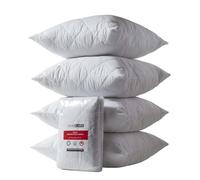 HOMESCAPES Lot de 4 Protège oreillers en Polycoton, sous-taies d’Oreiller 80x80 cm, Alèses de Protection