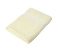 HOMESCAPES Maxi Drap de Bain en 100% Coton Turc - Ultra Doux et Absorbant - 500 g/m² - Jaune - 100 x 180 cm