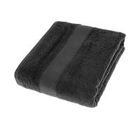 HOMESCAPES Maxi Drap de Bain en 100% Coton Turc - Ultra Doux et Absorbant - 500 g/m² - Noir - 100 x 180 cm