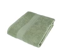 HOMESCAPES Maxi Drap de Bain en 100% Coton Turc - Ultra Doux et Absorbant - 500 g/m² - Vert Sauge - 100 x 180 cm