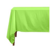 HOMESCAPES Nappe de Table rectangulaire, Linge de Table en Coton uni Citron Vert - 178 x 300 cm