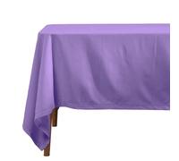 HOMESCAPES Nappe de Table rectangulaire, Linge de Table en Coton uni Violet - 178 x 300 cm