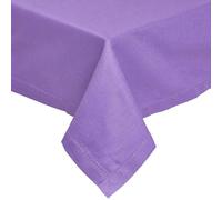 HOMESCAPES Nappe rectangulaire en Tissu, Nappe de Table en 100% Coton uni Violet, Linge de Table Lavable et hypoallergénique - 178 x 300 cm