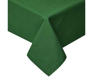 HOMESCAPES Nappe Ronde en Tissu, Nappe de Table en 100% Coton uni Vert, Linge de Table Lavable et hypoallergénique - 178 cm