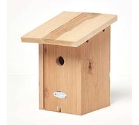 HOMESCAPES Nichoir mésange Bleue en Bois certifié FSC, Cabane à Oiseaux pour l’extérieur