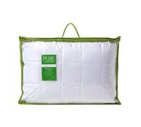 HOMESCAPES Oreiller en Coton Bio et Fibre de Bambou Anti acarien, Oreiller rectangulaire 42 x 64 cm Confort Ferme