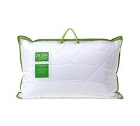 HOMESCAPES Oreiller en Coton Bio et Fibre de Bambou, Oreiller rectangulaire 50 x 75 cm