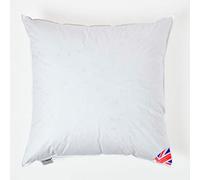 HOMESCAPES Oreiller en Duvet de Canard et Coton, 60 x 60 cm, Oreiller Naturel Souple Hypoallergénique Anti-acariens