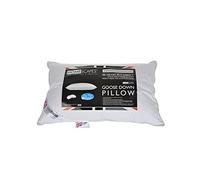 HOMESCAPES Oreiller Naturel en Duvet d'oie Moelleux et gonflant, Oreiller rectangulaire 50x75 cm