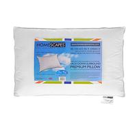 HOMESCAPES Oreiller Naturel Et Synthetique 50 x 75 cm Plumes de Canard et Super Microfibres Anti-acariens