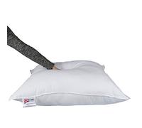 HOMESCAPES Oreiller synthétique en Microfibre Ultra Douce, Oreiller carré 80x80 cm, Moelleux Hypoallergénique Anti-acariens