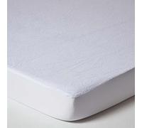 HOMESCAPES Protège Matelas imperméable en Tissu éponge, Alèse de lit 120x190 cm