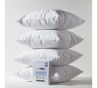 HOMESCAPES Protège-Oreiller imperméable 80x80 cm, sous taie d’Oreiller, Lot de 4 alèses