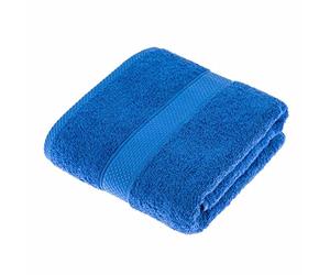 HOMESCAPES Serviette de Bain en 100% Coton Turc - Ultra Doux et Absorbant - 500 g/m² - Bleu Roi - 70 x 130 cm