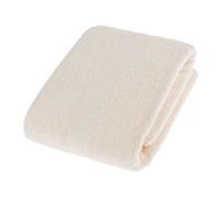 HOMESCAPES Serviette de Bain en 100% Coton Turc - Ultra Doux et Absorbant - 500 g/m² - Crème - 70 x 130 cm