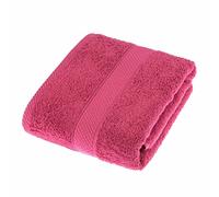HOMESCAPES Serviette de Bain en 100% Coton Turc - Ultra Doux et Absorbant - 500 g/m² - Framboise - 70 x 130 cm
