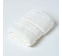 HOMESCAPES Serviette de Toilette 100% Coton Pima Crème, 50 x 90 cm