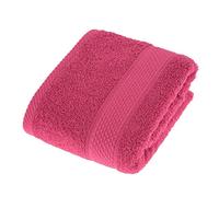 HOMESCAPES Serviette de Toilette en 100% Coton Turc - Ultra Doux et Absorbant - 500 g/m² - Framboise - 50 x 90 cm