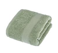 HOMESCAPES Serviette de Toilette en 100% Coton Turc - Ultra Doux et Absorbant - 500 g/m² - Vert Sauge - 50 x 90 cm
