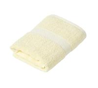 HOMESCAPES Serviette invité en 100% Coton Turc - Ultra Doux et Absorbant - 500 g/m² - Jaune - 40 x 60 cm