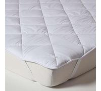 HOMESCAPES Surmatelas Luxueux en Coton, Surmatelas hypoallergénique et Anti acariens 140x190 cm