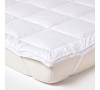 HOMESCAPES Surmatelas Naturel en Soie de Muriers, Surmatelas de Confort 140x190 cm