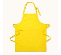 HOMESCAPES Tablier de cuisine Uni Jaune