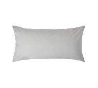 HOMESCAPES Taie d’Oreiller 40x80 cm en 100% Coton égyptien 200 Fils, Taie d’Oreiller rectangulaire Coloris Gris