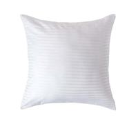 HOMESCAPES Taie d’Oreiller 60x60 cm en Percale de Coton égyptien 330 Fils, Taie d’Oreiller carrée, Coloris Blanc