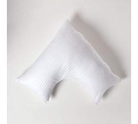 HOMESCAPES Taie d’Oreiller en Forme de V, Percale de Coton égyptien 330 Fils, Coloris Blanc