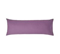 HOMESCAPES Taie de traversin 140 cm en 100% Coton égyptien 200 Fils, Taie d’Oreiller 50x140 cm Coloris Raisin