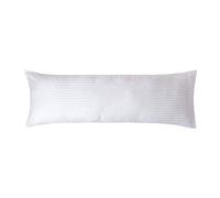 HOMESCAPES Taie de traversin 140 cm en Percale de Coton égyptien 330 Fils - Lot de 4, Taie d’Oreiller 50x140 cm, Coloris Blanc