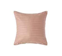 HOMESCAPES Taie d'oreiller 40x40 cm en Percale de Coton égyptien 330 Fils - Lot de 2, Taie d’Oreiller carrée, Coloris Taupe