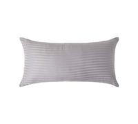 HOMESCAPES Taie d'oreiller 40x80 cm en Percale de Coton égyptien 330 Fils - Lot de 2, Taie d’Oreiller rectangulaire, Coloris Gris