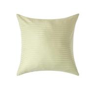 HOMESCAPES Taie d'oreiller 60x60 cm en Percale de Coton égyptien 330 Fils - Lot de 2, Taie d’Oreiller carrée, Coloris Vert Clair