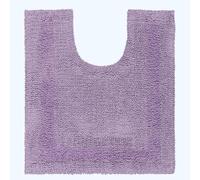 Tapis contour WC en coton 50 x 55 cm - Lilas
