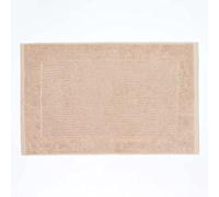 HOMESCAPES Tapis de bain Beige Uni 100% Coton 50 x 80 cm