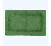 HOMESCAPES Tapis de Bain de Luxe 1600 g/m² Extra Doux 100% Coton réversible, antidérapant, Lavable, Super Absorbant, séchage Rapide, 50 x 80 cm Vert Bouteille