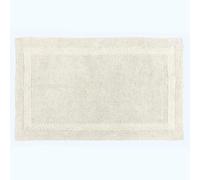 HOMESCAPES Tapis de Bain Extra Large, 1600 g/m², Super Doux, 100% Coton, réversible, antidérapant, Lavable, Super Absorbant, séchage Rapide, 70 x 120 cm Crème