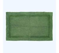 HOMESCAPES Tapis de Bain Extra Large, 1600 g/m², Super Doux, 100% Coton, réversible, antidérapant, Lavable, Super Absorbant, séchage Rapide, 70 x 120 cm Vert Bouteille
