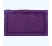 HOMESCAPES Tapis de Bain Extra Large, 1600 g/m², Super Doux, 100% Coton, réversible, antidérapant, Lavable, Super Absorbant, séchage Rapide, 70 x 120 cm Prune