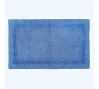 HOMESCAPES Tapis de Bain Extra Large, 1600 g/m², Super Doux, 100% Coton, réversible, antidérapant, Lavable, Super Absorbant, séchage Rapide, 70 x 120 cm Bleu Cobalt