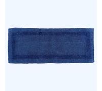HOMESCAPES Tapis de Bain Long en Coton - Grand 40x100 cm - Bleu Marine