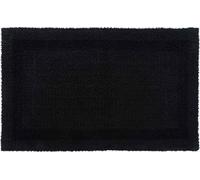 HOMESCAPES Tapis de bain XXL noir 70x120 cm 100% coton