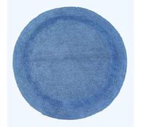 HOMESCAPES Tapis de Salle de Bain Rond, 1600 g/m², Extra Doux, 100% Coton, réversible, antidérapant, Lavable, Super Absorbant, séchage Rapide, 80 cm Bleu Cobalt